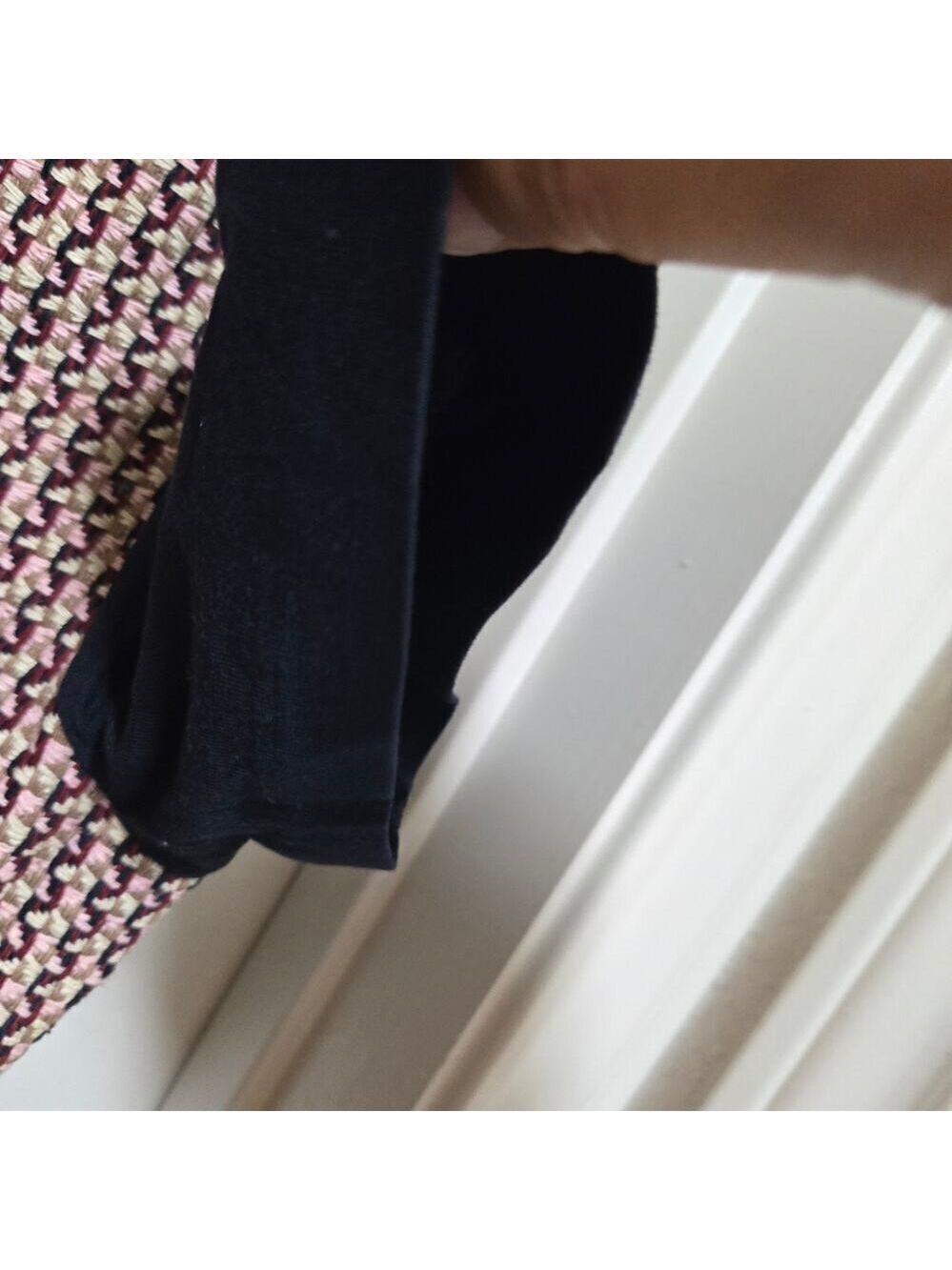 J.Crew Silk Blend Tweed Front Tee Medium Preppy Quiet Luxury - Picture 8 of 9